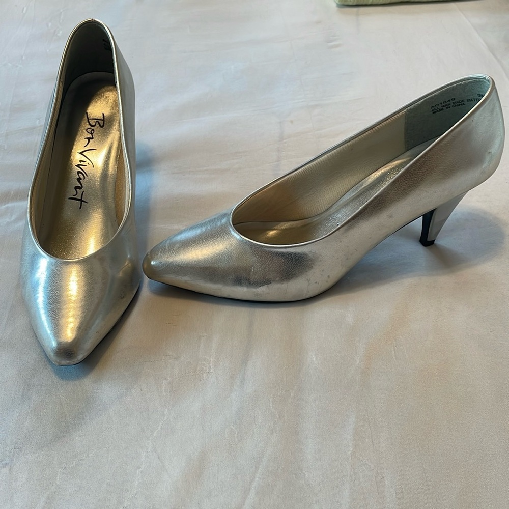 Bon Vivant Joanie silver heels